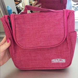 Pink travel bag kit